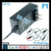 ul class 2 power supply 12v 2a power adapter UL/CUL GS CE SAA FCC for LED Strip 24w